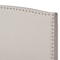Baxton Studio Morgan Beige Upholstered King Size Panel Bed 162-10313 - alternate 10
